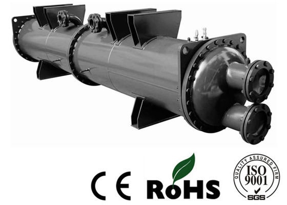 Commercial Shell And Tube Condenser , Water Cooled Heat Exchanger For Cold Room