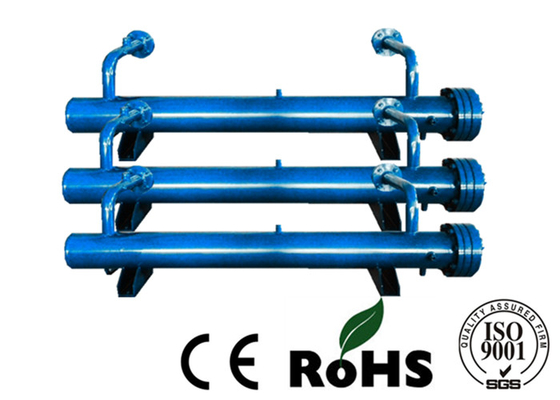 Horizontal Industrial Heat Exchangers , Chiller Heat Exchanger Water Refrigerating Medium
